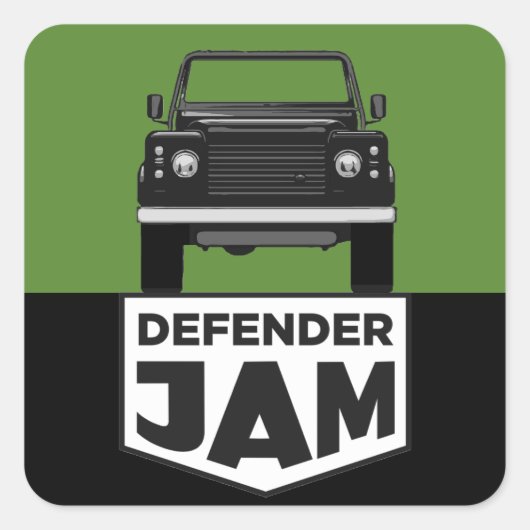 STICKER CARRÉ JAM DEFENSEUR (Devant)