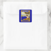 Sticker Carré Jamaïque ~ Le joyau des tropiques (Sac)