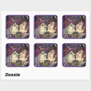 STICKER CARRÉ JAMAIS TROP VIEILLE POUR ROMANCE, WITCH & WARLOCK 