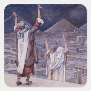 Sticker Carré James Tissot : La peste des sauterelles