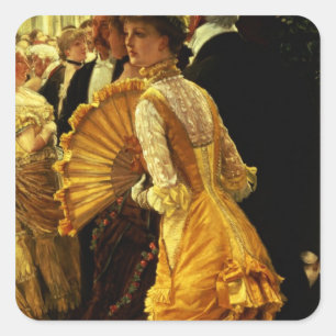 Sticker Carré James Tissot   the Ball, c.1878
