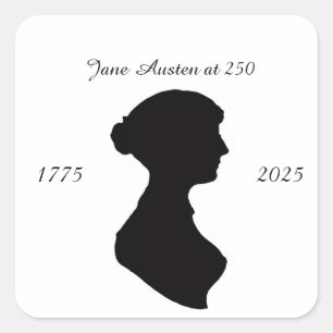 Sticker Carré Jane Austen à 250 ans