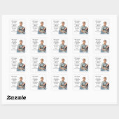 Sticker Carré Jane Austen Emma cite (Feuille)
