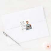 Sticker Carré Jane Austen Emma cite (Enveloppe)
