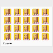 Sticker Carré Jane Roe (Feuille)