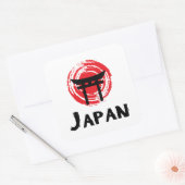 Sticker Carré Japon (Enveloppe)