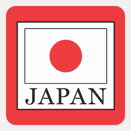 Sticker Carré Japon (Devant)