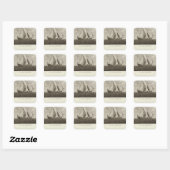 Sticker Carré Japon 3 (Feuille)