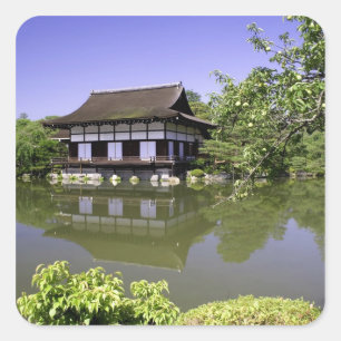 Sticker Carré Japon, Kyoto, Jardin japonais du sanctuaire Heian