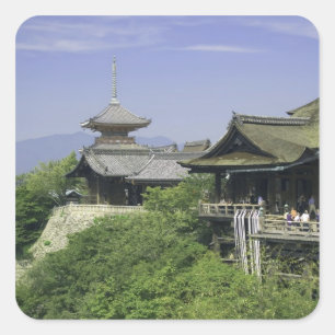 Sticker Carré Japon, Kyoto, La vue depuis le temple Kiyomizu
