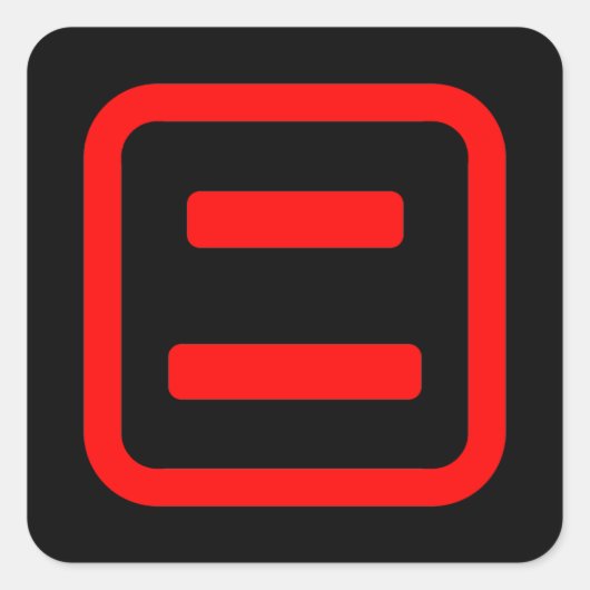 Sticker Carré Japonais Numéro deux 二 (Devant)