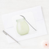 Sticker Carré Jar de yaourt naturel (Enveloppe)