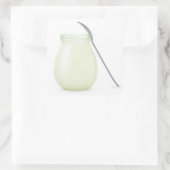 Sticker Carré Jar de yaourt naturel (Sac)