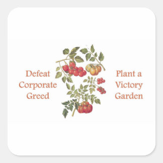 Sticker Carré Jardin de la Victoire pour Tomates