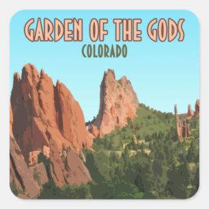 Sticker Carré Jardin des Dieux Park Colorado