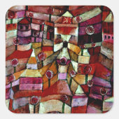 Sticker Carré Jardin d'Ose, peinture Paul Klee (Devant)