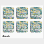 Sticker Carré Jardin du peintre à Saint Clair (Feuille)