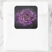 Sticker Carré Jardin Fleurs No 42 Version couleur (Sac)