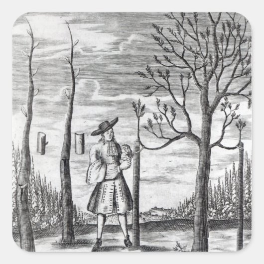 Sticker Carré Jardinage et Maladies Plantes (Devant)