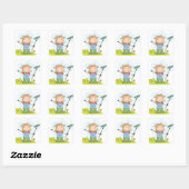 Sticker Carré Jardinage ou élevage (Feuille)