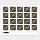 Sticker Carré Jardinere (Feuille)