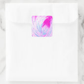 Sticker Carré Jardins enchantés - Horizon rose (Sac)