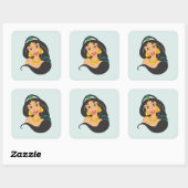 Sticker Carré Jasmin (Feuille)