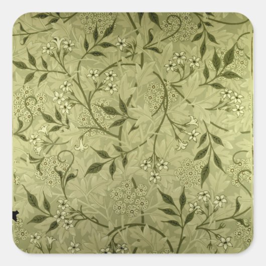 Sticker Carré 'Jasmine' wallpaper design, 1872 (Devant)