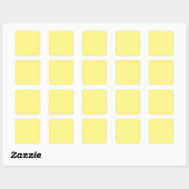 Sticker Carré Jaune clair #FFF888, Marzipan (Feuille)