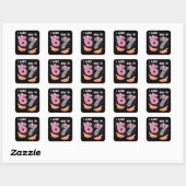 Sticker Carré J'avais 6 ans maintenant j'ai 7 ans jolis chiffres (Feuille)
