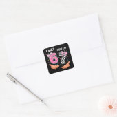 Sticker Carré J'avais 6 ans maintenant j'ai 7 ans jolis chiffres (Enveloppe)