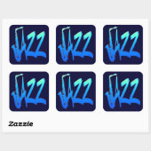 Sticker Carré Jazz (Feuille)