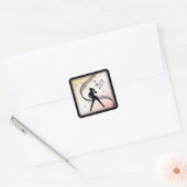 Sticker Carré Jazz Dance Apricot Peach Music (Enveloppe)
