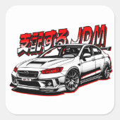 Sticker Carré JDM Dominateur voiture style Anime (Devant)