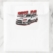 Sticker Carré JDM Dominateur voiture style Anime (Sac)