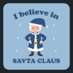 Sticker Carré Je crois en Savta Claus - Cute Chanukah<br><div class="desc">Je crois en Savta Claus - mignon Sticker Chanukah. Peu importe que vous l'appeliez Chanukkah, Hanoukka, Chanukah, ou Hanoukah, cet autocollant fait le cadeau parfait pour un enfant qui appelle leur grand-mère Savta au lieu de grand-mère. (Savta signifie grand-mère ou grand-mère en hébreu). Ce mignon Sticker dit "Je crois en...</div>