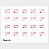 STICKER CARRÉ JE DÉTESTE LA PROGRAMMATION (Feuille)