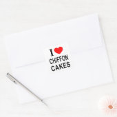 STICKER CARRÉ JE ❤️ GÂTEAUX DE CHIFFON J'AIME GÂTEAUX DE CHIFFON (Enveloppe)