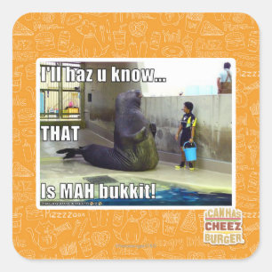 Sticker Carré Je le haz u saurai