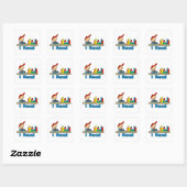 Sticker Carré Je lis (Feuille)