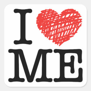Sticker Carré Je m'aime