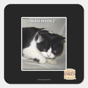 Sticker Carré Je n'ai pas été 2