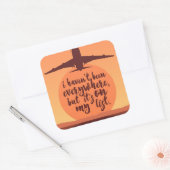 Sticker Carré Je n'ai pas été citée partout (Enveloppe)