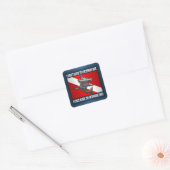 Sticker Carré "Je N'Ai Qu'À Te Surpasser !" (Enveloppe)