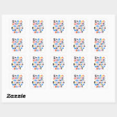 Sticker Carré Je ne discute pas, j'explique simplement pourquoi (Feuille)