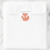 Sticker Carré Je ne donne pas de renard (Sac)