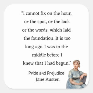 Sticker Carré Je ne peux pas fixer l'heure ou l'endroit Jane Aus