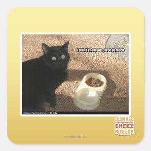 Sticker Carré Je ne sais pas si vous vous en souciez