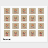 Sticker Carré Je ne suis PAS Déchet (Feuille)
