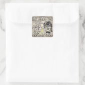 Sticker Carré Je ne teste pas toujours mon code (Sac)
